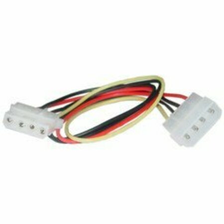 SWE-TECH 3C 4 Pin Molex Extension Cable, 5.25 inch Male to 5.25 inch Female, 12 inch FWT11W3-04212